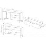 Μπουφές Luminus 2D3S-Kafe