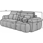 Καναπές - κρεβάτι Conely τριθέσιος-Mpez