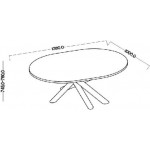 Τραπέζι Harald-Anthraki-138 x 100