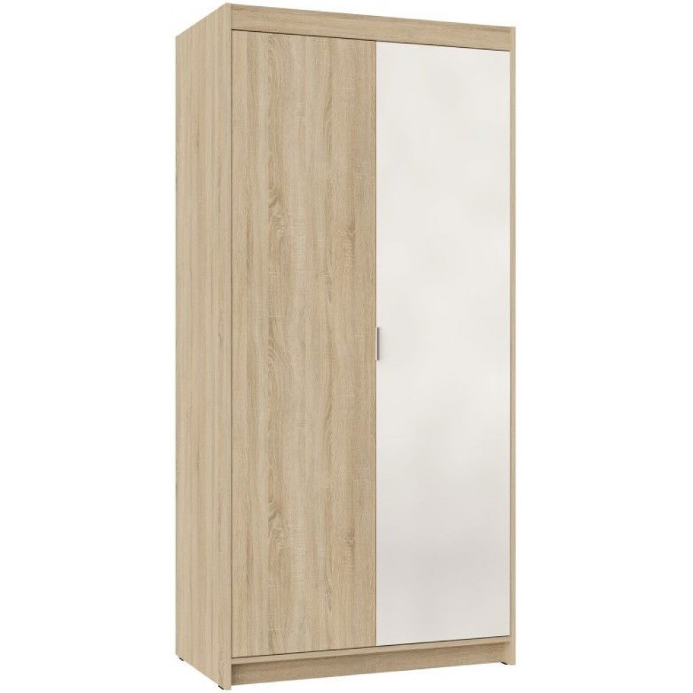 Ντουλάπα Ester 2D1L δίφυλλη-Sonoma