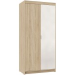 Ντουλάπα Ester 2D1L δίφυλλη-Sonoma