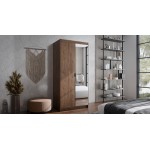 Ντουλάπα Ester 2D1L δίφυλλη-Kafe