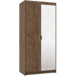 Ντουλάπα Ester 2D1L δίφυλλη-Kafe