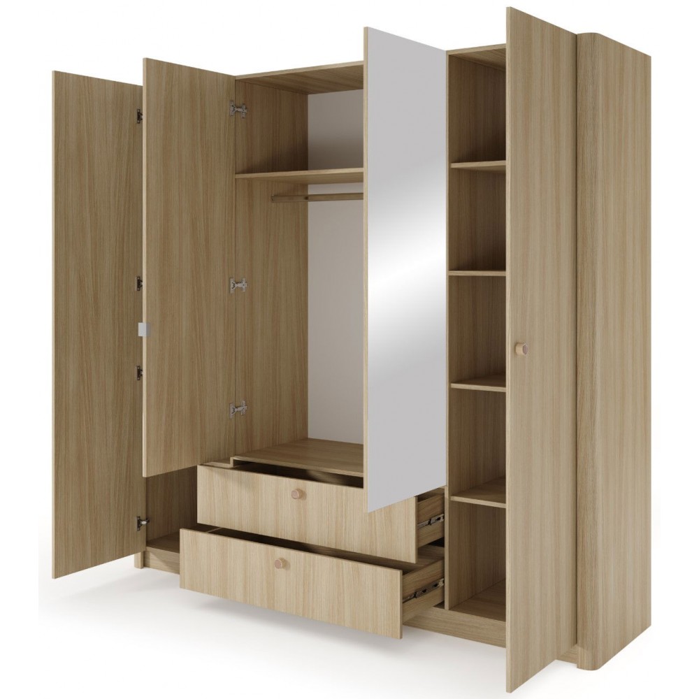 Ντουλάπα Sandra τετράφυλλη