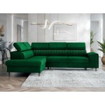 Γωνιακός καναπές Kadurin-Prasino-Αριστερή