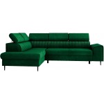 Γωνιακός καναπές Kadurin-Prasino-Αριστερή