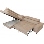 Γωνιακός καναπές Kadurin-Prasino-Αριστερή