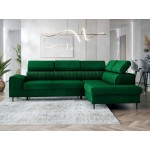 Γωνιακός καναπές Kadurin-Prasino-Δεξιά