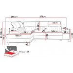 Γωνιακός καναπές Kadurin-Moustardi-Δεξιά