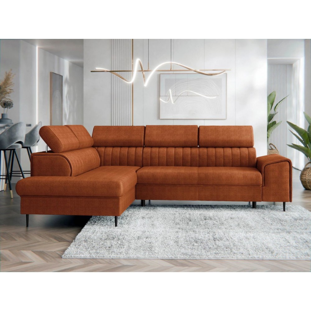 Γωνιακός καναπές Kadurin-Portokali-Αριστερή