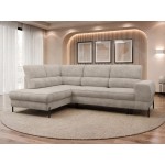 Γωνιακός καναπές Clinton-Cappuccino-Αριστερή