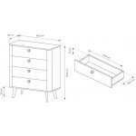 Συρταριέρα Sandra 4S