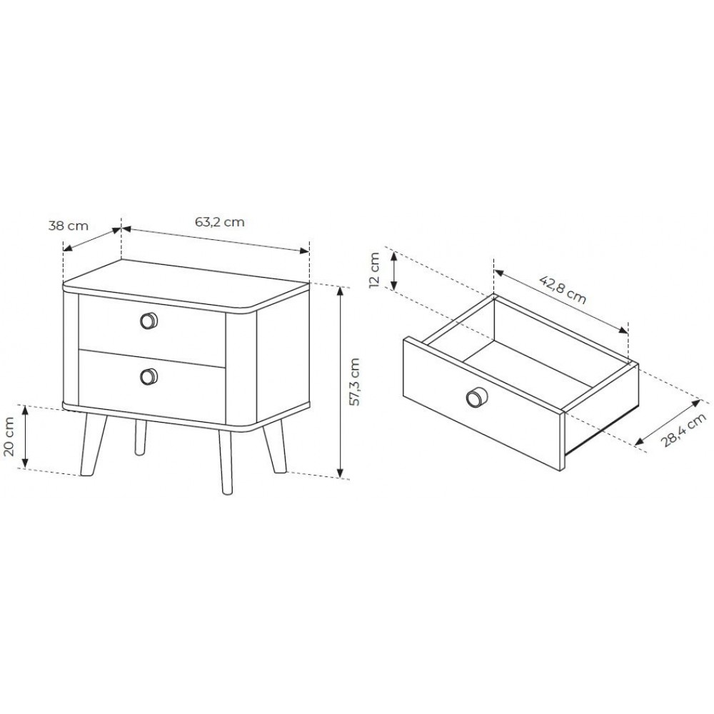 Κομοδίνο Sandra