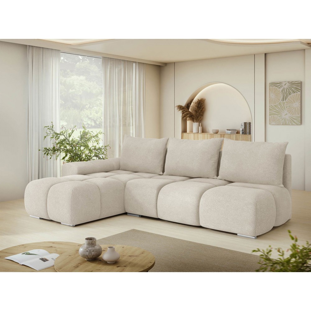 Γωνιακός καναπές Bestii-Ekrou-Αριστερή