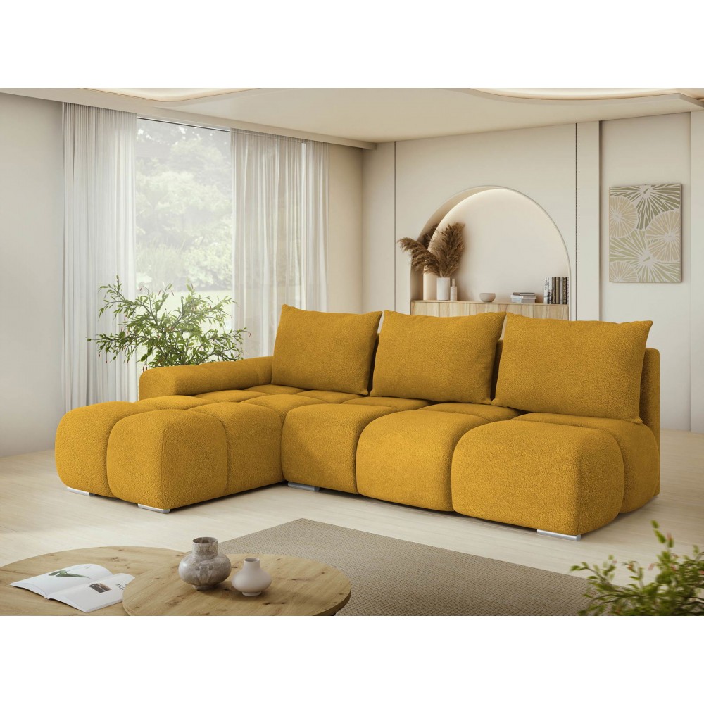 Γωνιακός καναπές Bestii-Moustardi-Αριστερή
