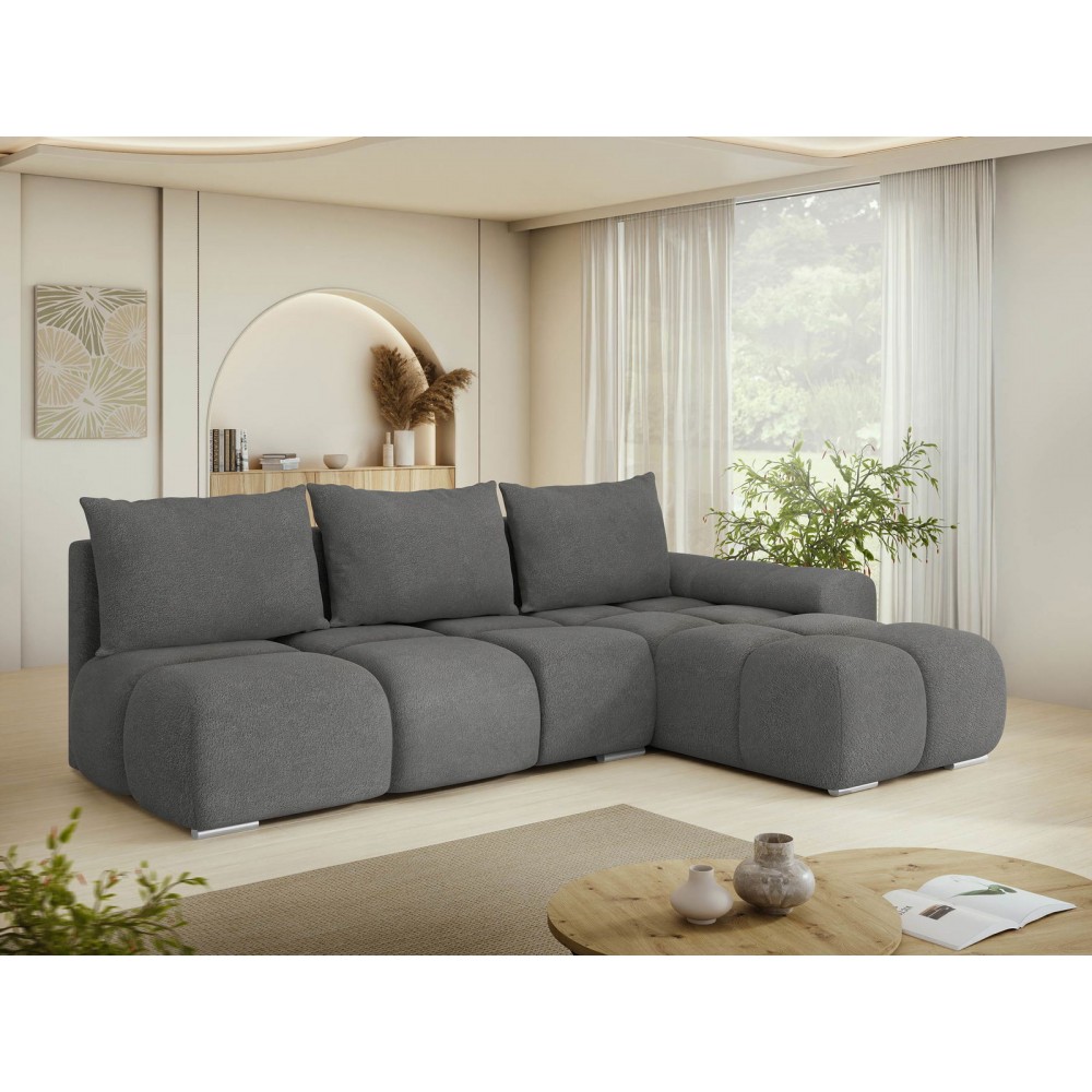 Γωνιακός καναπές Bestii-Gkri Skouro-Δεξιά