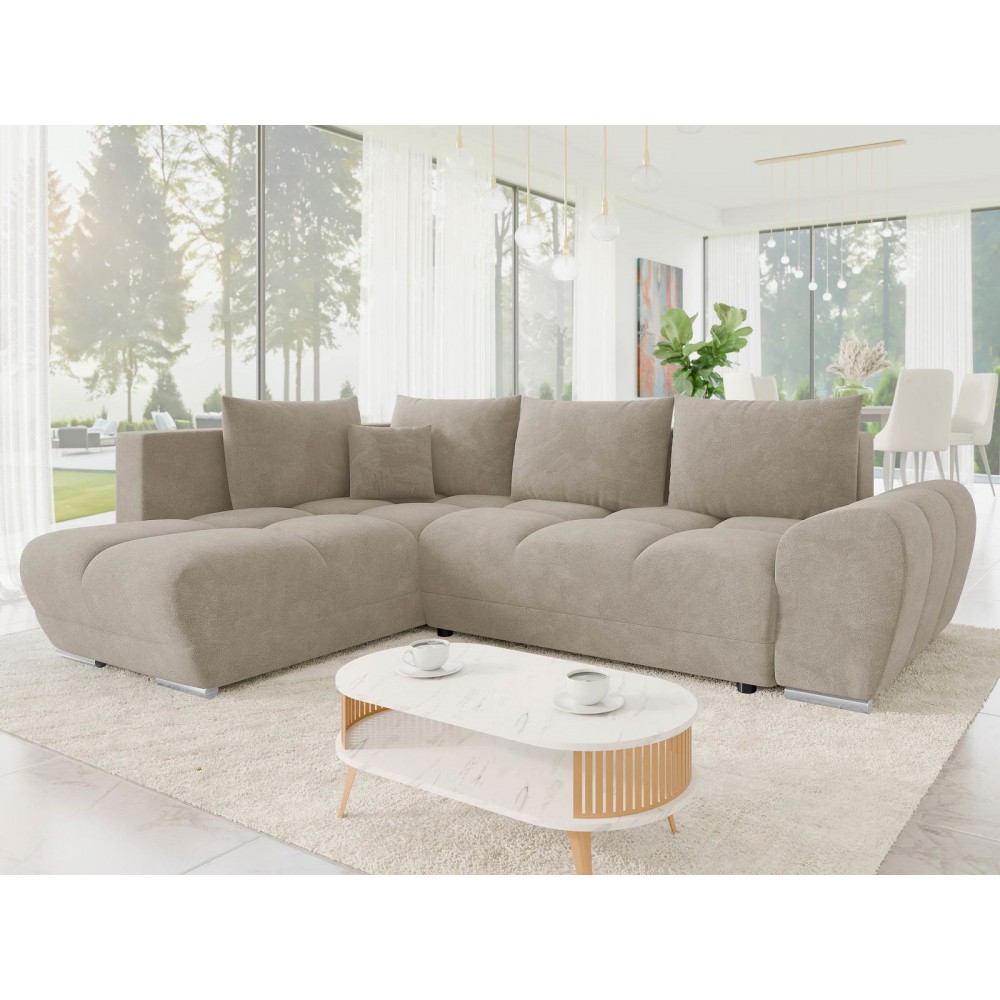 Γωνιακός καναπές Forrest-Cappuccino-Αριστερή