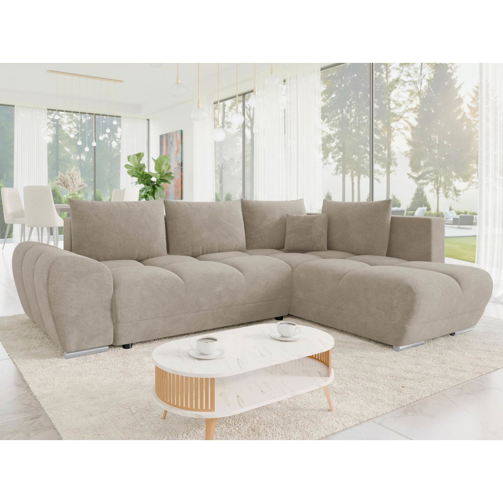 Γωνιακός καναπές Forrest-Cappuccino-Δεξιά