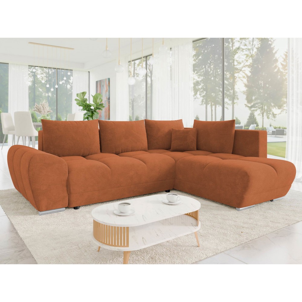 Γωνιακός καναπές Forrest-Portokali-Δεξιά