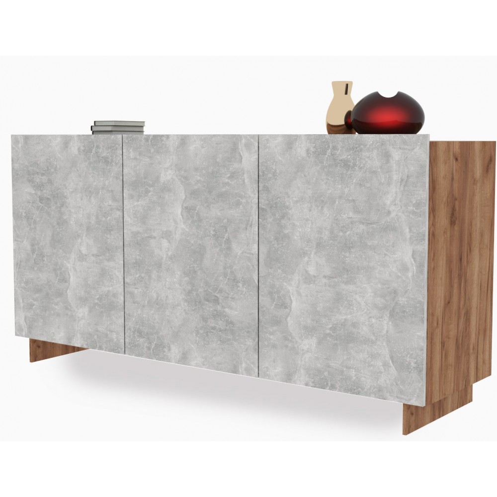 Μπουφές Selina-Gkri anoixto - Kafe 150x42x76