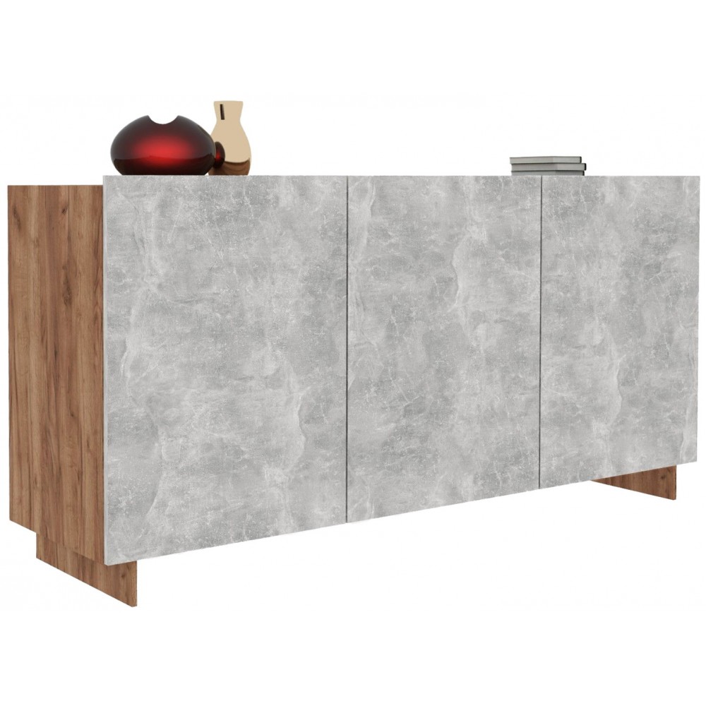 Μπουφές Selina-Gkri anoixto - Kafe 150x42x76