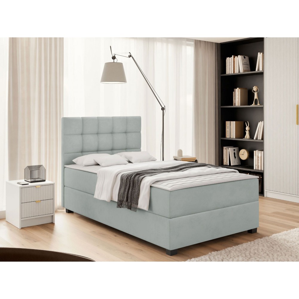 Επενδυμένο κρεβάτι Lind-Gkri-90 x 200