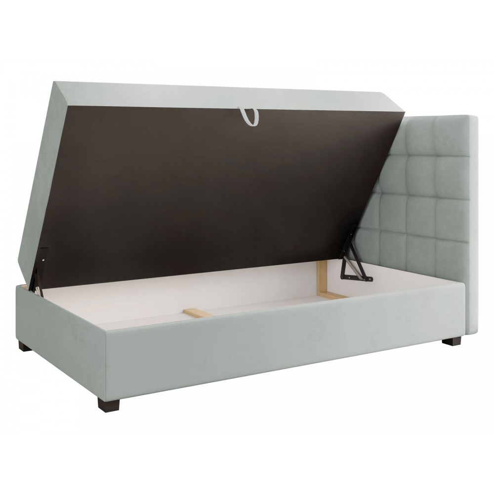 Επενδυμένο κρεβάτι Lind-Gkri-120 x 200