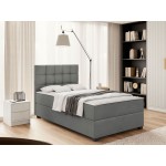 Επενδυμένο κρεβάτι Lind-Gkri Skouro-90 x 200