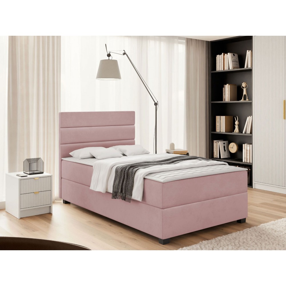 Επενδυμένο κρεβάτι Elen-Roz-120 x 200