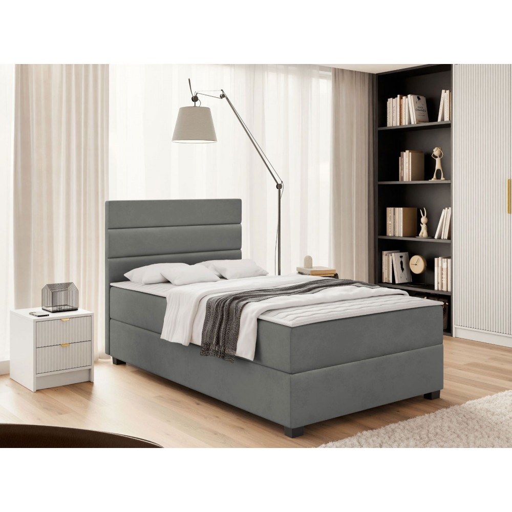 Επενδυμένο κρεβάτι Elen-Gkri Skouro-120 x 200