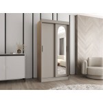 Ντουλάπα Selfie 100 συρόμενη-Cashmere-Μήκος: 100 εκ.