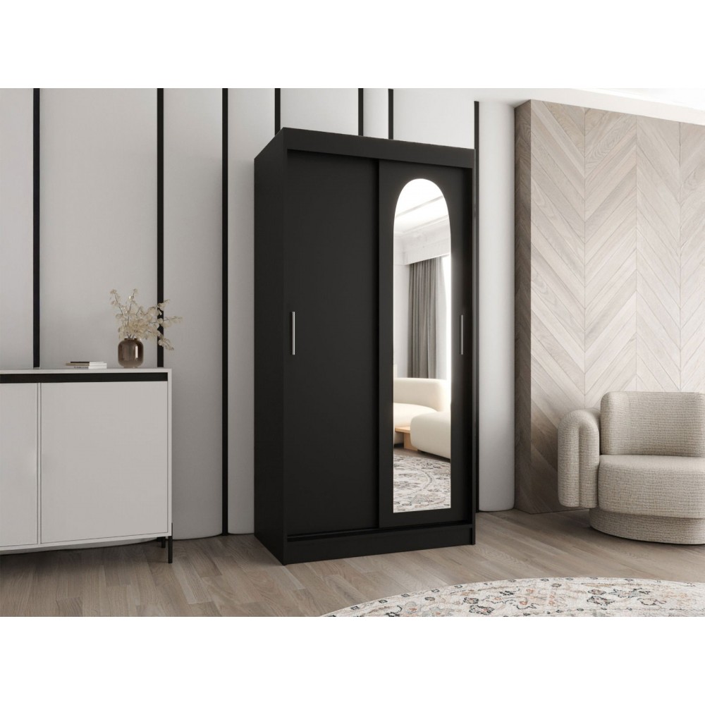 Ντουλάπα Selfie 100 συρόμενη-Mauro-Μήκος: 100 εκ.