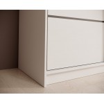Ντουλάπα Barry 200 συρόμενη-Leuko 200x58x215