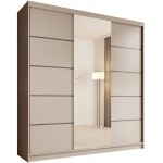 Ντουλάπα Barry 200 συρόμενη-Cashmere 200x58x215