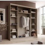 Ντουλάπα Barry 200 συρόμενη-Cashmere 200x58x215