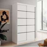 Ντουλάπα Lissa 120 συρόμενη-Leuko 120x58x200
