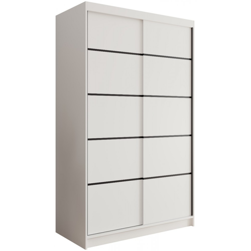 Ντουλάπα Lissa 120 συρόμενη-Leuko 120x58x200
