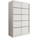 Ντουλάπα Lissa 120 συρόμενη-Leuko 120x58x200