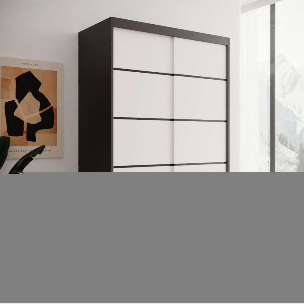 Ντουλάπα Lissa 120 συρόμενη-Mauro-Leuko 120x58x200