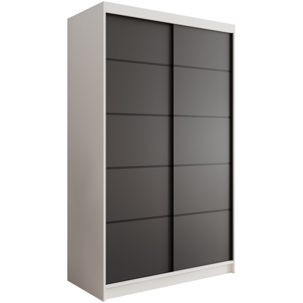 Ντουλάπα Lissa 120 συρόμενη-Leuko-Mauro 120x58x200