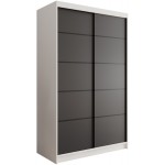 Ντουλάπα Lissa 120 συρόμενη-Leuko-Mauro 120x58x200