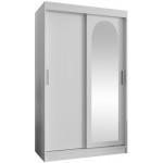 Ντουλάπα Selfie 120 συρόμενη-Leuko-Μήκος: 120 εκ.