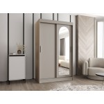 Ντουλάπα Selfie 120 συρόμενη-Cashmere-Μήκος: 120 εκ.