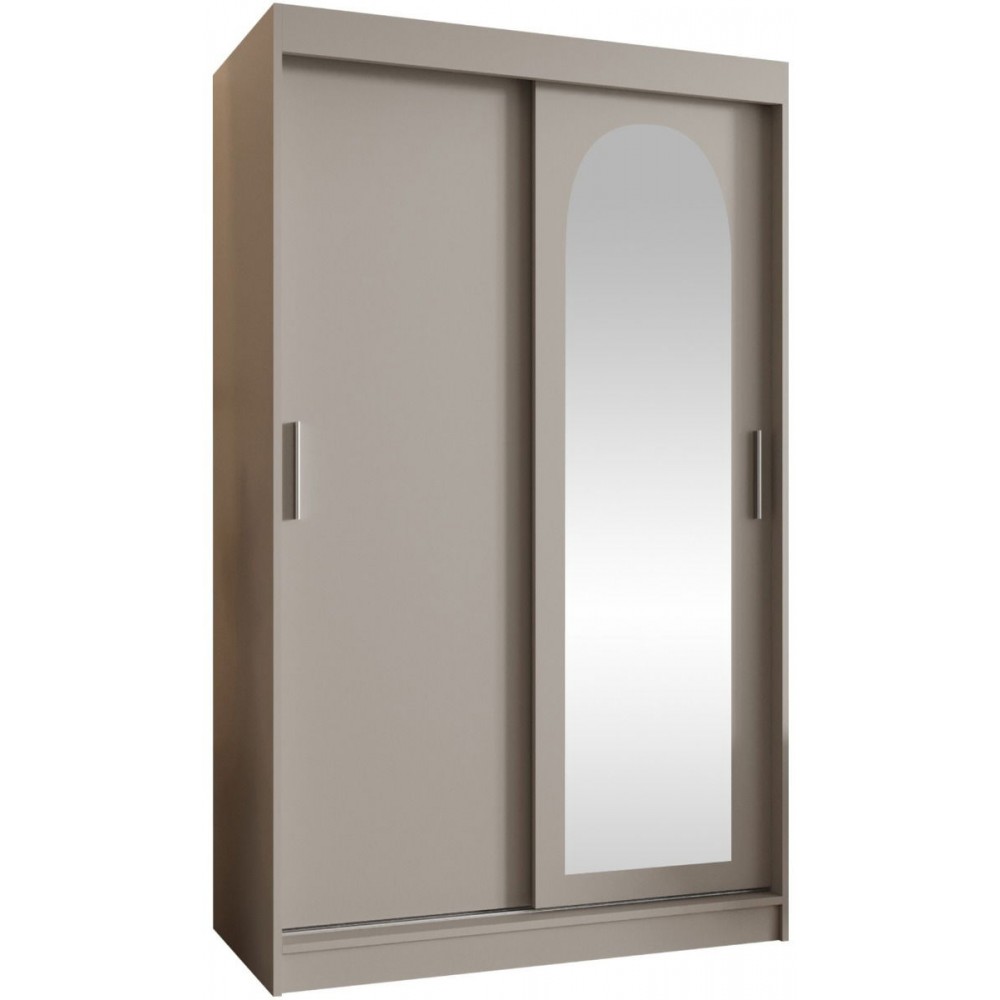 Ντουλάπα Selfie 120 συρόμενη-Cashmere-Μήκος: 120 εκ.