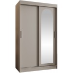 Ντουλάπα Selfie 120 συρόμενη-Cashmere-Μήκος: 120 εκ.