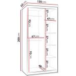 Ντουλάπα Selfie 120 συρόμενη-Mauro-Μήκος: 120 εκ.