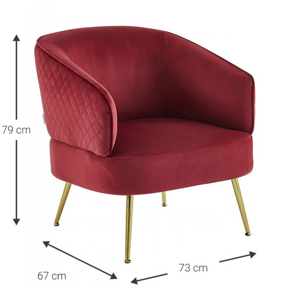 Πολυθρόνα Vyragosa-Kokkino