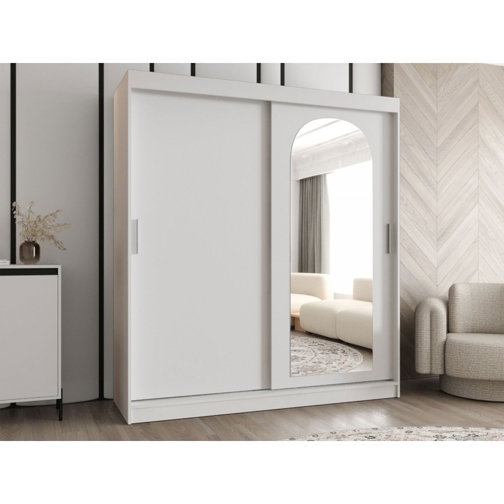 Ντουλάπα Selfie 180 συρόμενη-Leuko