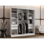 Ντουλάπα Selfie 180 συρόμενη-Leuko