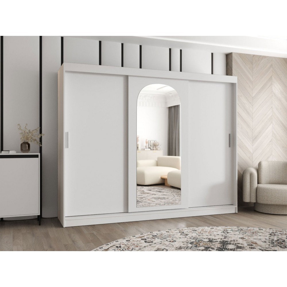 Ντουλάπα Selfie 250 συρόμενη-Leuko